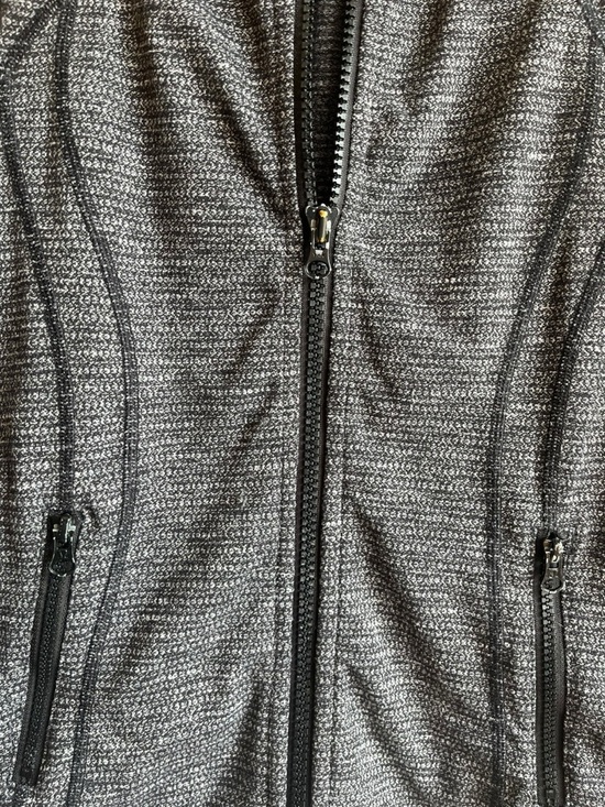 Lululemon Define Jacket Size 10 Black White Coco Pique Luon Zip Activewear - Picture 7 of 14
